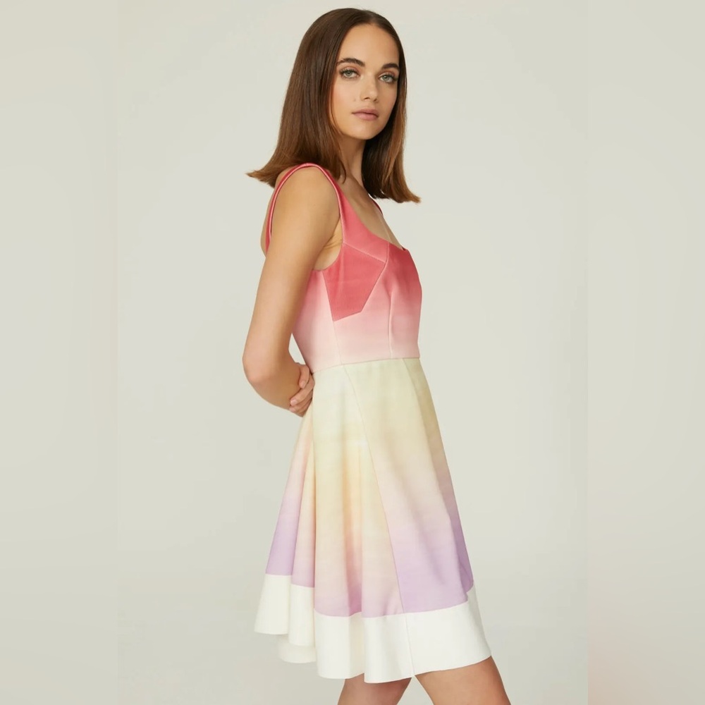 Esteban Cortazar x RTR Ombré Flamenco Dress in Size 2